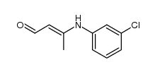 β-(m-chloroanilino)crotonaldehyde结构式