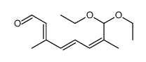 8,8-diethoxy-3,7-dimethylocta-2,4,6-trienal结构式