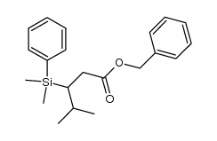 benzyl 3-dimethyl(phenyl)silyl-4-methylpentanoate结构式