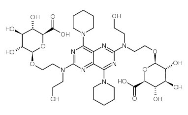 Dipyridamole Di-O-b-D-glucuronide Structure