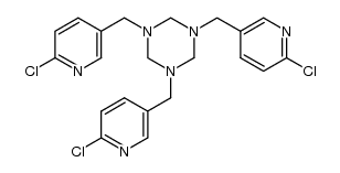 1,3,5-tris[(2-chloropyridin-5-yl)methyl]-1,3,5-perhydrotriazine Structure
