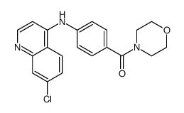 [4-[(7-chloroquinolin-4-yl)amino]phenyl]-morpholin-4-ylmethanone Structure