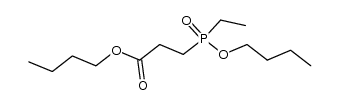 3-(ethyl-butoxy-phosphinoyl)-propionic acid butyl ester Structure