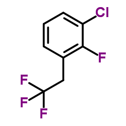 1-Chloro-2-fluoro-3-(2,2,2-trifluoroethyl)benzene结构式
