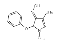 PYRAZOLE-1,3-DIMETHYL-5-PHENOXY-4-OXIME Structure