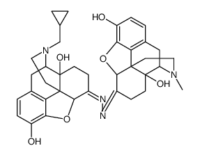 (7Z)-7-[(Z)-[3-(cyclopropylmethyl)-4a,9-dihydroxy-2,4,5,6,7a,13-hexahydro-1H-4,12-methanobenzofuro[3,2-e]isoquinoline-7-ylidene]hydrazinylidene]-3-methyl-2,4,5,6,7a,13-hexahydro-1H-4,12-methanobenzofuro[3,2-e]isoquinoline-4a,9-diol结构式