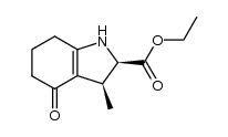 (2R,3S)-ethyl 3-methyl-4-oxo-2,3,4,5,6,7-hexahydro-1H-indole-2-carboxylate结构式