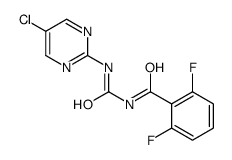 N-[(5-chloropyrimidin-2-yl)carbamoyl]-2,6-difluorobenzamide结构式