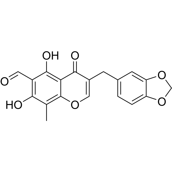 6-醛基异麦冬黄酮A结构式