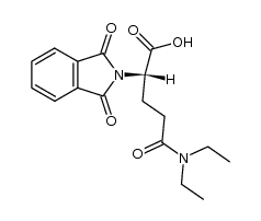 Nγ,Nγ-diethyl-Nα,Nα-phthaloyl-L-glutamine结构式