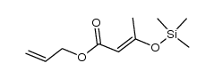allyl 3-((trimethylsilyl)oxy)but-2-enoate结构式