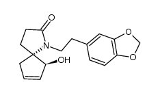 N-[2-[3,4-(methylenedioxy)phenyl]ethyl]-6α-hydroxy-2-oxo-1β-azaspiro[4.4]non-7-ene Structure