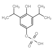 propofol-4-hydroxy-4-hydrogensulfate Structure