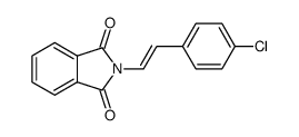 2-(4-chlorostyryl)isoindoline-1,3-dione Structure