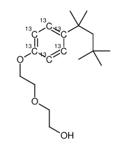 4-tert-Octylphenol Diethoxylate-13C6 Structure