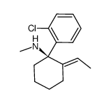 (R)-1-(2-chlorophenyl)-2-ethylidene-1-methylaminocyclohexane Structure