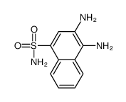 3,4-diaminonaphthalene-1-sulfonamide结构式
