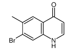 7-溴-6-甲基喹啉-4-醇结构式
