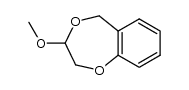 (RS)-3-methoxy-2,3-dihydro-5H-1,4-benzodioxepin结构式