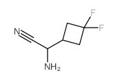 2-氨基-2-(3,3-二氟环丁基)乙腈盐酸盐结构式