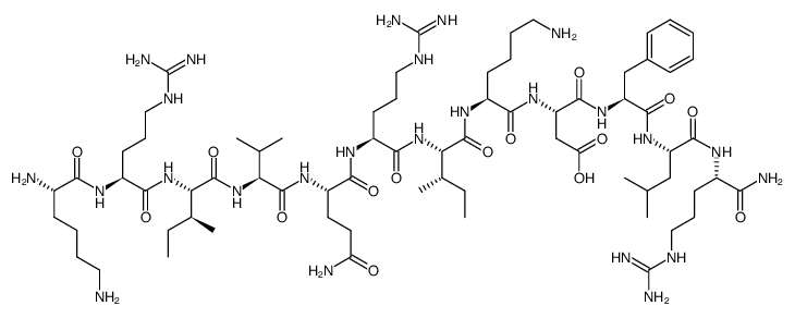 KR-12 amide (human) trifluoroacetate salt Structure