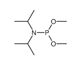 dimethyl n,n-diisopropylphosphoramidite Structure