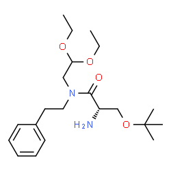 (2S)-2-AMINO-N-(2,2-DIETHOXYETHYL)-3-(1,1-DIMETHYLETHOXY)-N-(2-PHENYLETHYL)-PROPANAMIDE Structure
