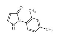 2-(2,4-Dimethylphenyl)-1,2-dihydropyrazol-3-one结构式