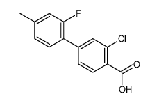 2-chloro-4-(2-fluoro-4-methylphenyl)benzoic acid Structure