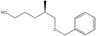R-5-苄氧基-4-甲基-戊醇结构式