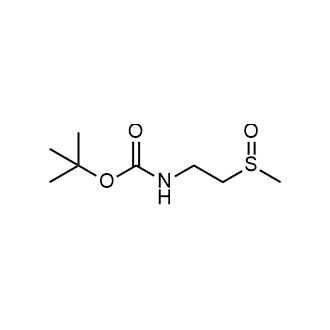 (2-(甲基亚磺酰基)乙基)氨基甲酸叔丁酯结构式