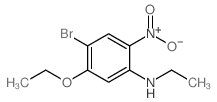 4-溴-5-乙氧基-N-乙基-2-硝基苯胺结构式