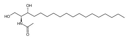 N-乙酰基-D-赤型-鞘氨醇结构式