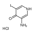 3-氨基-5-碘-吡啶-4-醇盐酸盐结构式