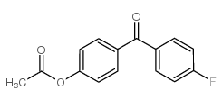 4-ACETOXY-4'-FLUOROBENZOPHENONE结构式