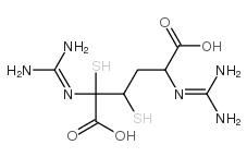 L-Cystine,N,N'-bis(aminoiminomethyl)- Structure