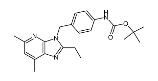 3-<<4-phenyl>methyl>-5,7-dimethyl-2-ethyl-3H-imidazo<4,5-b>pyridine Structure