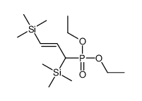 (1-diethoxyphosphoryl-3-trimethylsilylprop-2-enyl)-trimethylsilane Structure