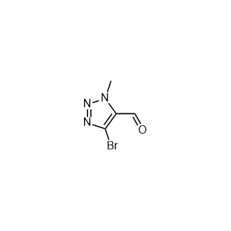4-bromo-1-methyl-1H-1,2,3-Triazole-5-carboxaldehyde Structure