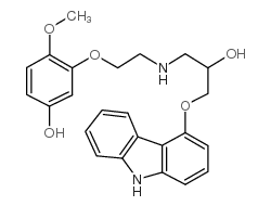 5'-羟基苯基卡维地洛结构式