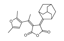 (Z)-adamantylidene(1-(2,5-dimethyl-3-furyl)ethylidene)succinic anhydride Structure