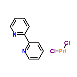 (2,2-联吡啶)二氯钯(II)结构式
