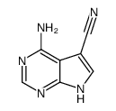 4-氨基-7h-吡咯并[2,3-d]嘧啶-5-甲腈结构式