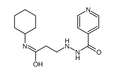N-cyclohexyl-3-[2-(pyridine-4-carbonyl)hydrazinyl]propanamide结构式