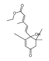 ethyl (2Z,4E)-5-(1-hydroxy-2,6,6-trimethyl-4-oxocyclohex-2-en-1-yl)-3-methylpenta-2,4-dienoate结构式