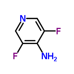 3,5-二氟吡啶-4-胺结构式