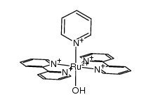 {(2,2'-bipyridine)2(pyridine)Ru(III)OH}(2+)结构式