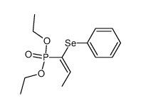 diethyl (1-phenylselenenylpropenyl)phosphonate Structure