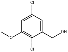 (2,5-二氯-3-甲氧基苯基)甲醇结构式