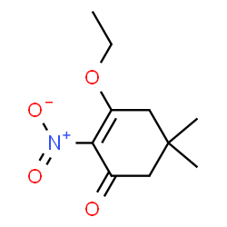 2-Cyclohexen-1-one,3-ethoxy-5,5-dimethyl-2-nitro-(9CI)结构式